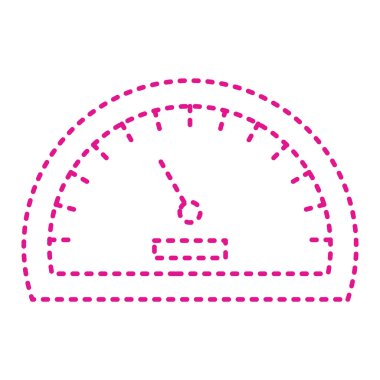 speedometer icon. flat illustration 