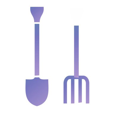 kürek simgesi vektör illüstrasyonu