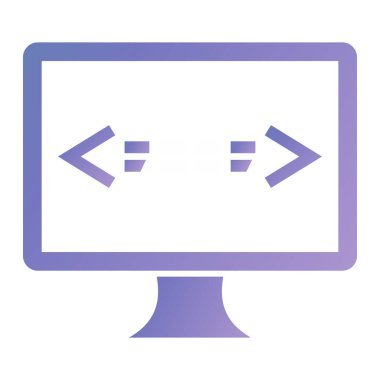 Bilgisayar ekranı. Basit tasarım