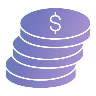 Dolar sikkeleri. Basit tasarım