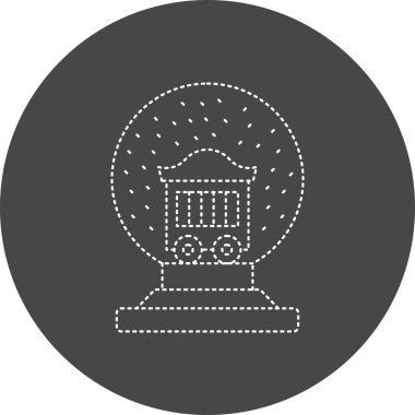 Crystal Ball web icon. vector illustration