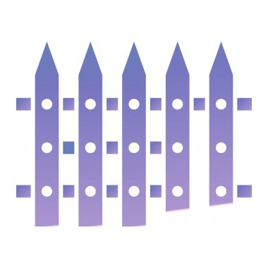 Çit simgesi. vektör illüstrasyonu