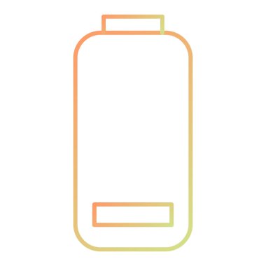 Düşük pil ikonu vektör çizimi