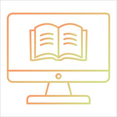 kitap simgesi vektör illüstrasyonu