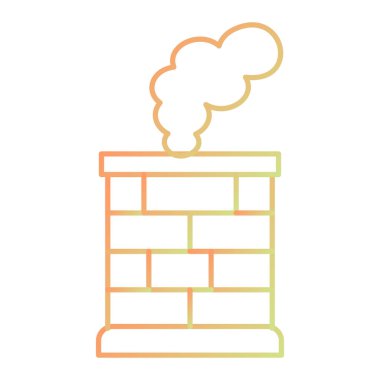 chimney icon vector isolated on white background