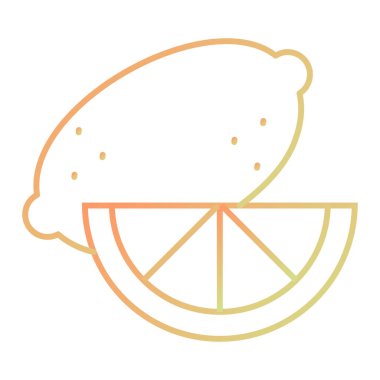 lemon line drawing icon