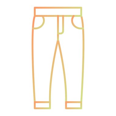 Pantolon. Web simgesi basit tasarım