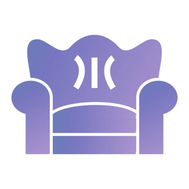 kanepe ikonu vektör illüstrasyonu