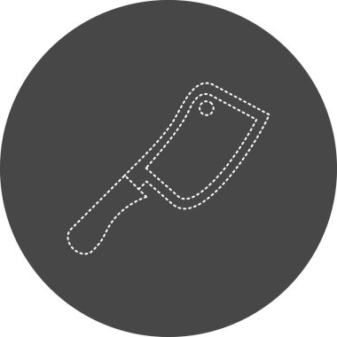 Cleaver simgesinin vektör illüstrasyonu 