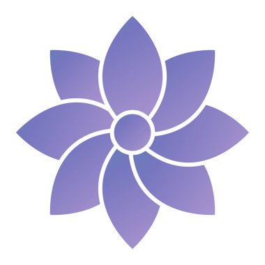 Çiçek ikonu. Web için basit çiçek vektör simgeleri çizimi