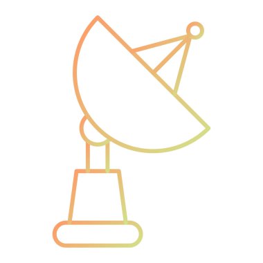 uydu anten simgesi. Web için radar vektör simgelerinin özet çizimi