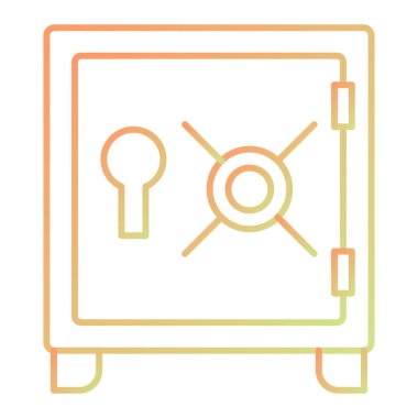 Güvenli vektör simgesi modern basit illüstrasyon