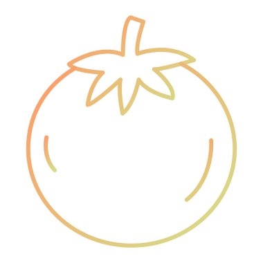 Domates ikonu. Vektör illüstrasyonu