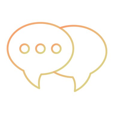 Konuşma balonu ikonu. vektör illüstrasyonu