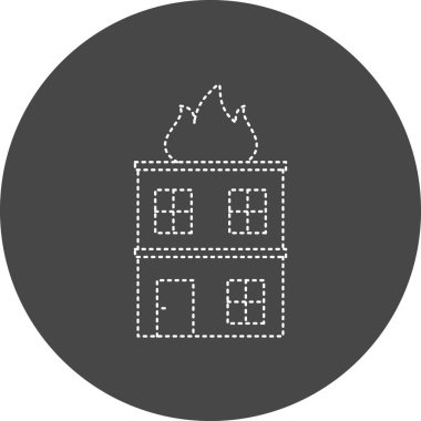 Bina. Web simgesi basit tasarım