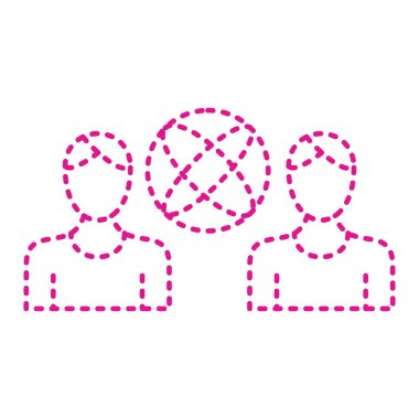 İnsanlar ikonu. düz dizayn