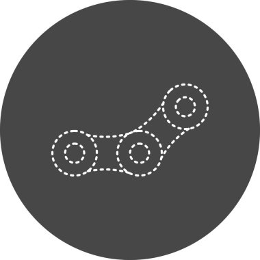 Zincir. Web simgesi basit tasarım