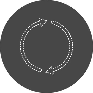 Yeniden yükleme simgesinin vektör çizimi