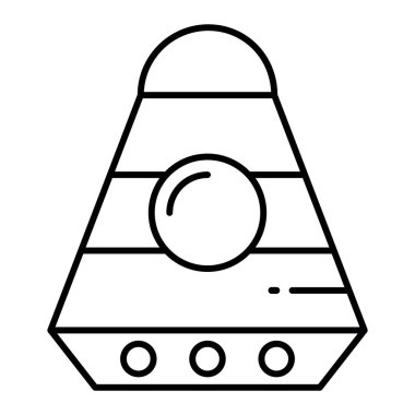 Yiyecek ve içecek ikonunun vektör illüstrasyonu