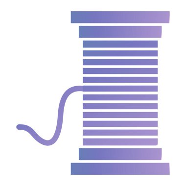 İp simgesi. Web için iplik vektör simgelerinin özet çizimi