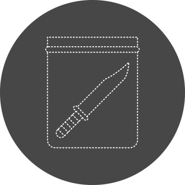 bıçak simgesi vektör illüstrasyonu