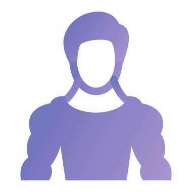 Kadın avatar ikonu. Web için kadın vektör simgelerinin basit çizimi