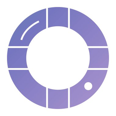 Çember ikon vektör illüstrasyonu