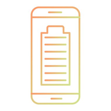 Cep telefonu simgesi, vektör illüstrasyonu