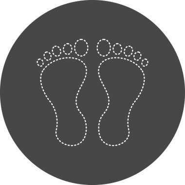 Barefoot icon, vector illustration