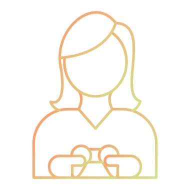 kadın avatar vektör illüstrasyon tasarımı