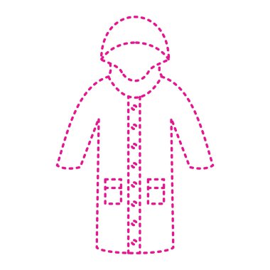 Şapka ikonlu adam. vektör illüstrasyonu