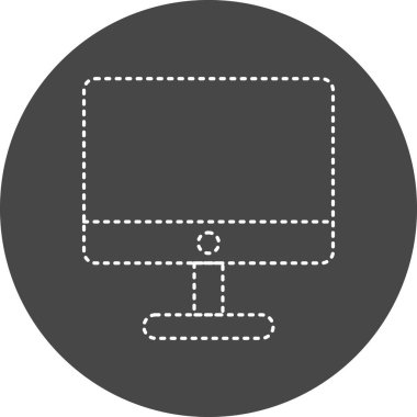 vector lcd Monitor icon illustration