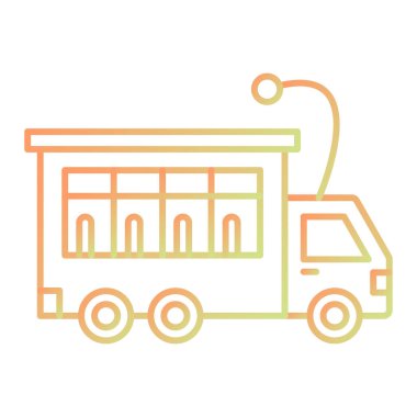 bus simgesi vektör illüstrasyonu