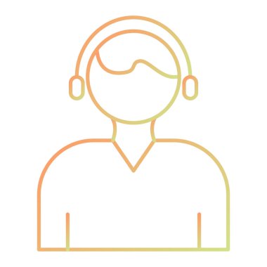 avatar. Web simgesi basit illüstrasyon