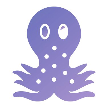 Denizanası simge vektör çizim