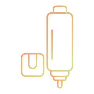 Elektrik prizi ikonu vektörü. İnce çizgi işareti. izole edilmiş sınır sembolü çizimi