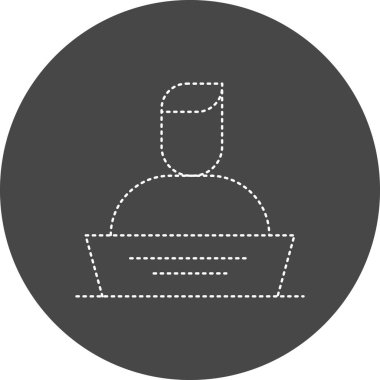 Teleworking simgesinin vektör illüstrasyonu