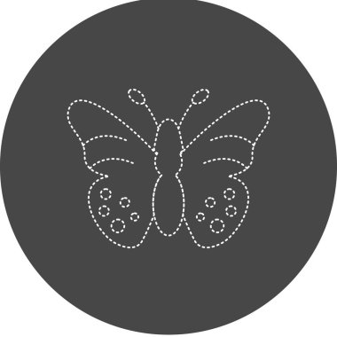 Butterfly icon, vector illustration simple design