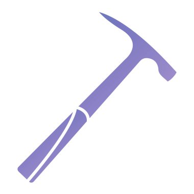 Çekiç simgesi. Beyaz arkaplanda izole edilmiş web tasarımı için balta vektör simgelerinin izometriği