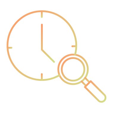 Zaman simgesi vektör illüstrasyonu