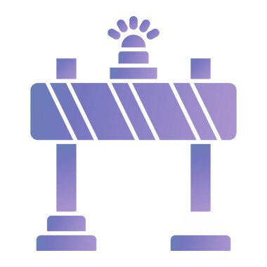 Yol simgesi, vektör illüstrasyonu