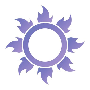 Güneş Simgesi Vektör illüstrasyonu