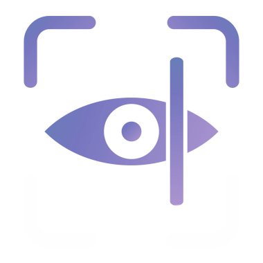 Göz. Web simgesi basit illüstrasyon