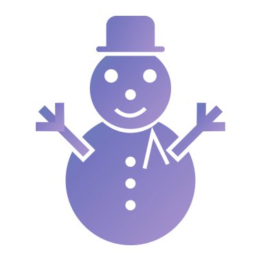 snowman icon. flat illustration of santa claus vector icons for web