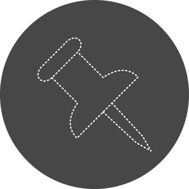 pin icon. simple illustration of push pins vector icons for web design