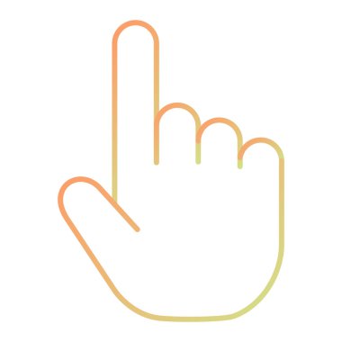 El imleç simgesi. vektör illüstrasyonu