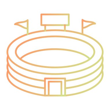 Bir spor simgesinin vektör illüstrasyonu
