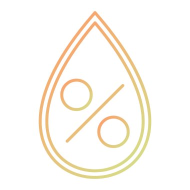 Bir damla su ikonunun vektör illüstrasyonu