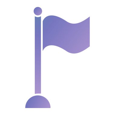 bayrak ikonu vektör illüstrasyonu