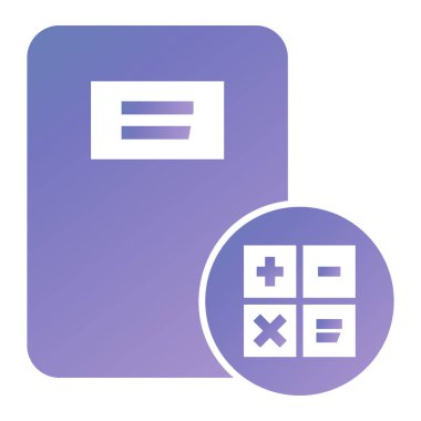 Hesap makinesi simgesi. vektör illüstrasyonu